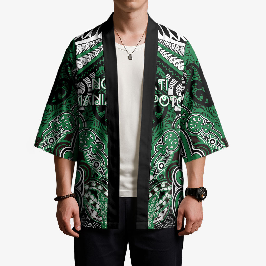 Aotearoa Iwi Ngati Maniapoto Personalised Kimono Maori Kowhaiwhai Pattern