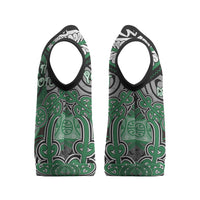 Aotearoa Iwi Ngati Maniapoto Personalised Christmas Knitted V-Neck Vest Maori Kowhaiwhai Pattern