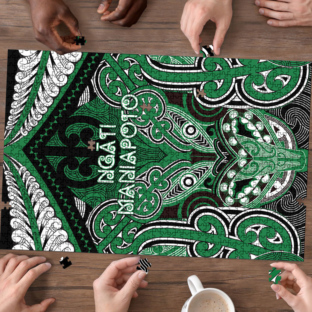 Aotearoa Iwi Ngati Maniapoto Puzzle Maori Kowhaiwhai Pattern
