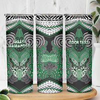 Aotearoa Iwi Ngati Maniapoto Personalised Skinny Tumbler Maori Kowhaiwhai Pattern
