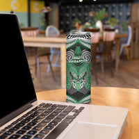 Aotearoa Iwi Ngati Maniapoto Personalised Skinny Tumbler Maori Kowhaiwhai Pattern
