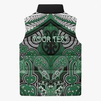Aotearoa Iwi Ngati Maniapoto Personalised Sleeveless Puffer Jacket Maori Kowhaiwhai Pattern