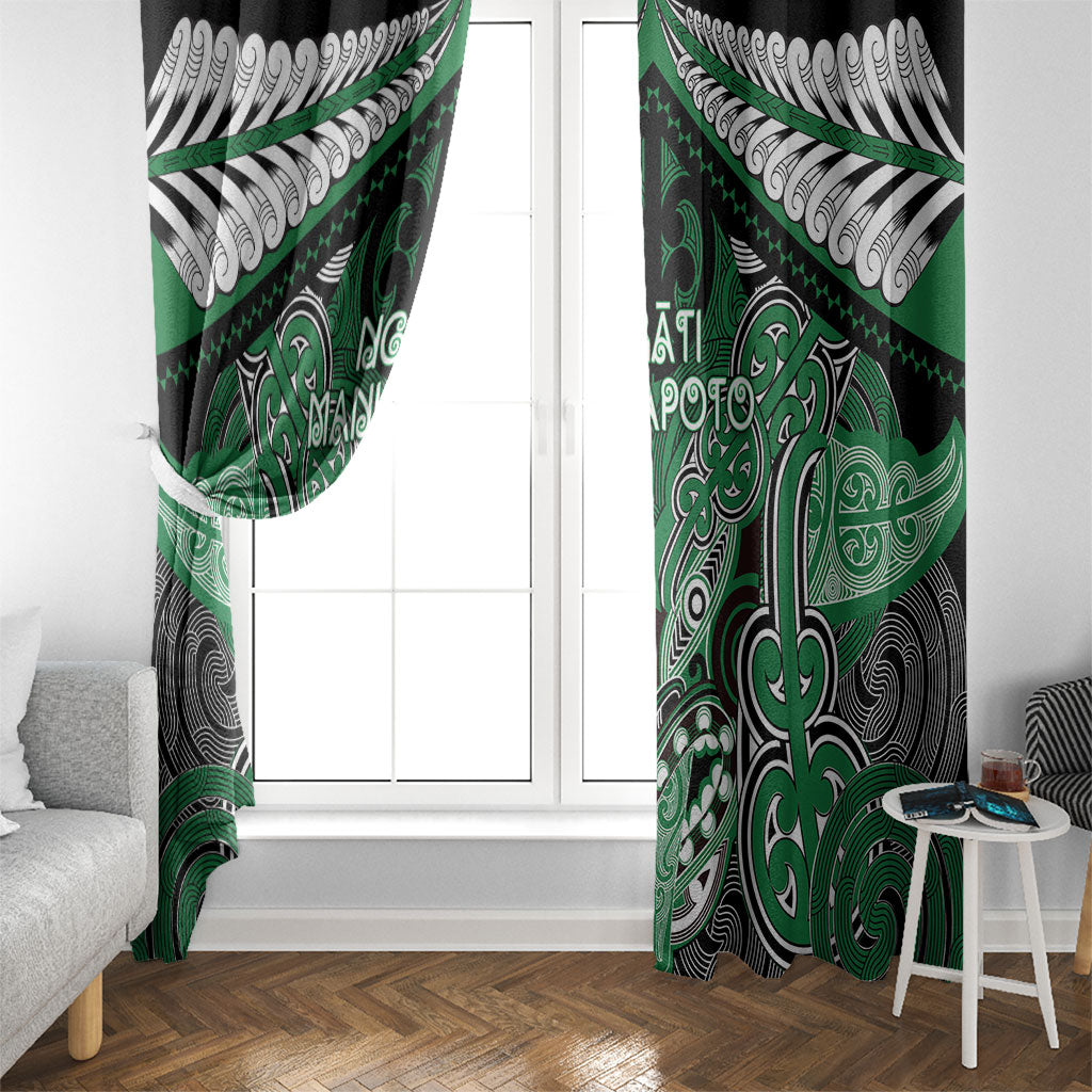 Aotearoa Iwi Ngati Maniapoto Window Curtain Maori Kowhaiwhai Pattern