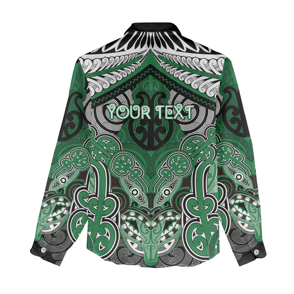 Aotearoa Iwi Ngati Maniapoto Personalised Women Casual Shirt Maori Kowhaiwhai Pattern