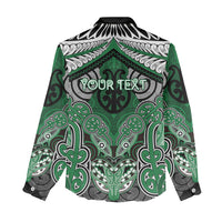 Aotearoa Iwi Ngati Maniapoto Personalised Women Casual Shirt Maori Kowhaiwhai Pattern