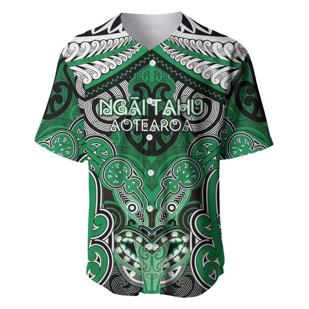 Aotearoa Iwi Ngai Tahu Personalised Baseball Jersey Maori Kowhaiwhai Pattern