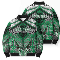 Aotearoa Iwi Ngai Tahu Personalised Bomber Puffer Jacket Maori Kowhaiwhai Pattern