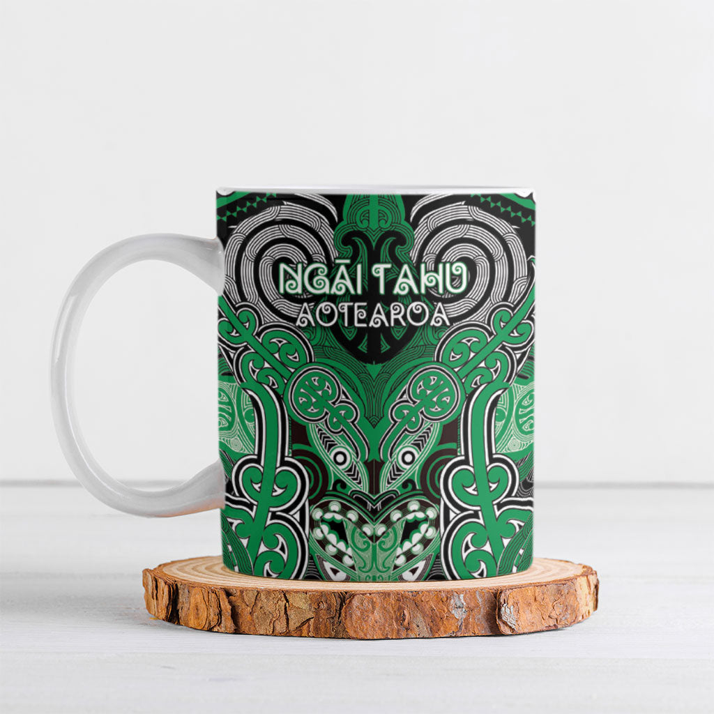 Aotearoa Iwi Ngai Tahu Personalised Ceramic Mug Maori Kowhaiwhai Pattern
