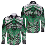 Aotearoa Iwi Ngai Tahu Personalised Family Matching Long Sleeve Bodycon Dress and Hawaiian Shirt Maori Kowhaiwhai Pattern