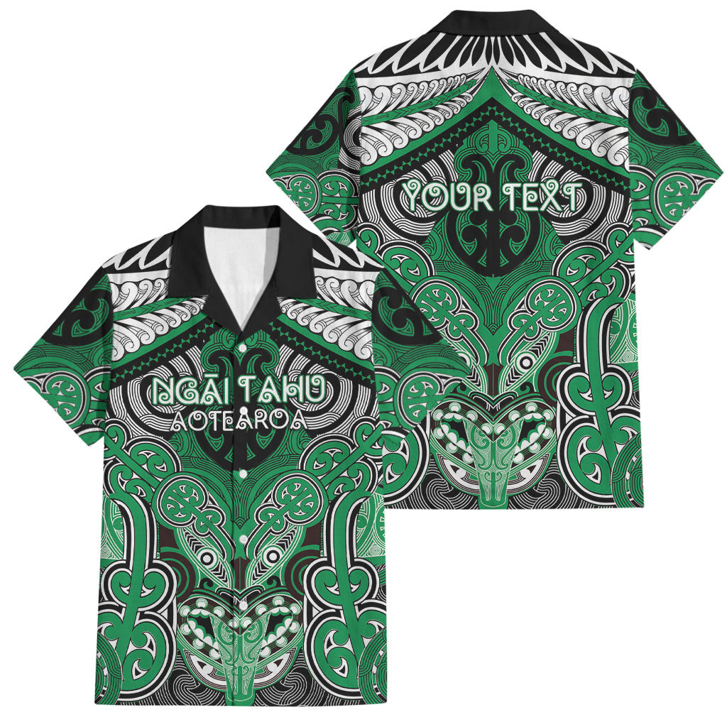 Aotearoa Iwi Ngai Tahu Personalised Family Matching Puletasi and Hawaiian Shirt Maori Kowhaiwhai Pattern