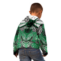 Aotearoa Iwi Ngai Tahu Personalised Kid Hoodie Maori Kowhaiwhai Pattern