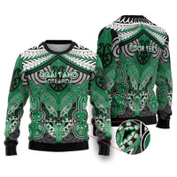 Aotearoa Iwi Ngai Tahu Personalised Ugly Christmas Sweater Maori Kowhaiwhai Pattern