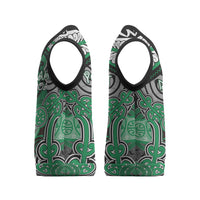 Aotearoa Iwi Ngai Tahu Personalised Christmas Knitted V-Neck Vest Maori Kowhaiwhai Pattern