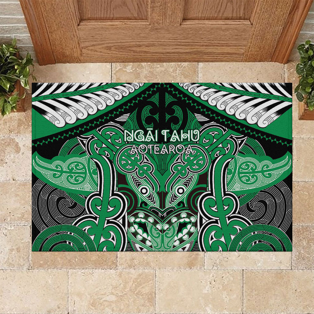 Aotearoa Iwi Ngai Tahu Rubber Doormat Maori Kowhaiwhai Pattern