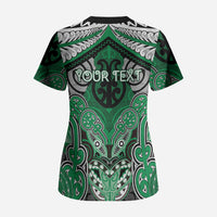 Aotearoa Iwi Ngai Tahu Personalised Scrub Top Maori Kowhaiwhai Pattern