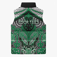 Aotearoa Iwi Ngai Tahu Personalised Sleeveless Puffer Jacket Maori Kowhaiwhai Pattern