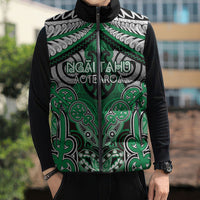 Aotearoa Iwi Ngai Tahu Personalised Sleeveless Puffer Jacket Maori Kowhaiwhai Pattern