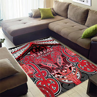 Aotearoa Iwi Te Arawa Area Rug Maori Kowhaiwhai Pattern