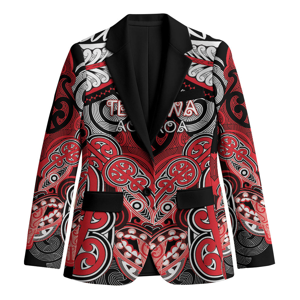 Aotearoa Iwi Te Arawa Personalised Blazer Maori Kowhaiwhai Pattern