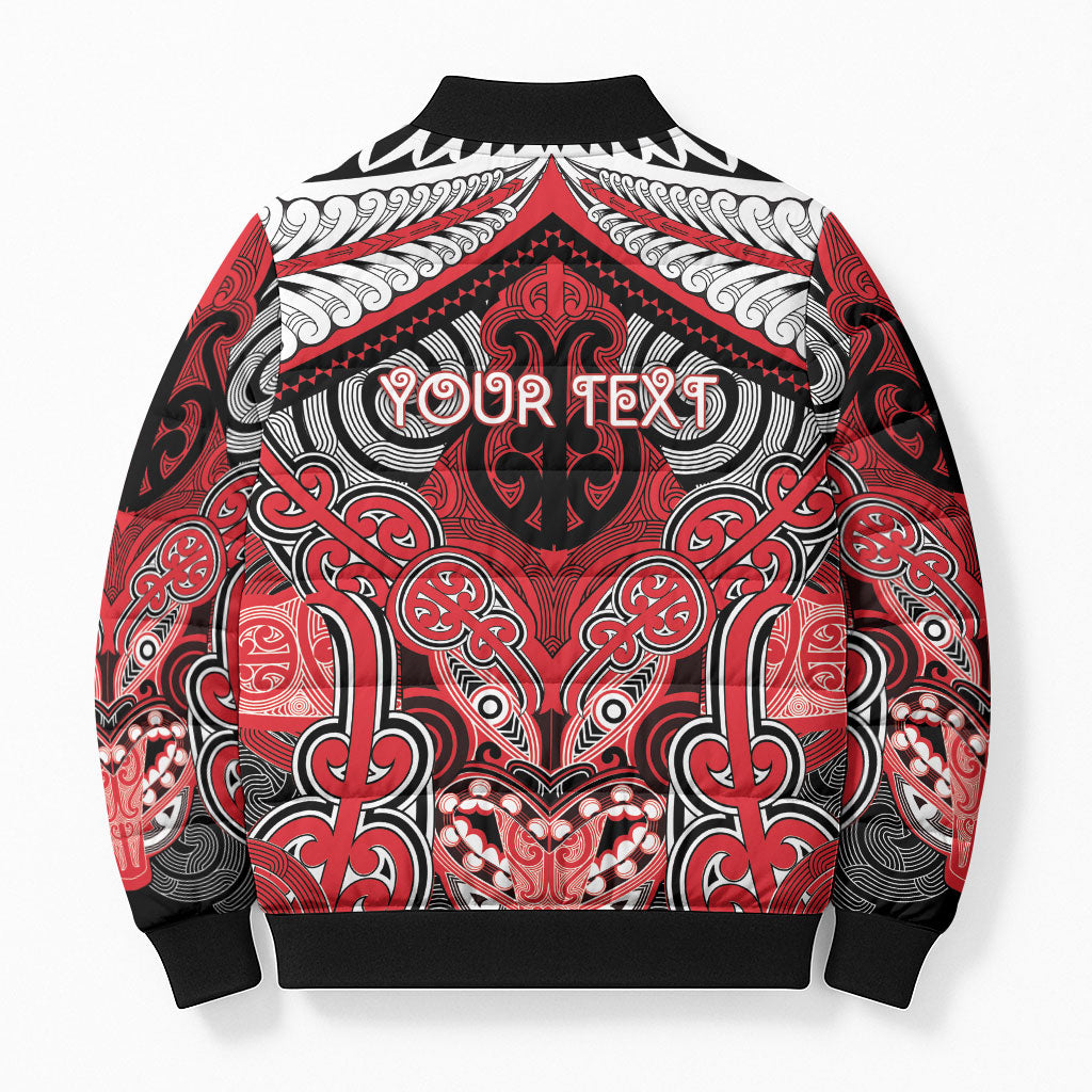 Aotearoa Iwi Te Arawa Personalised Bomber Puffer Jacket Maori Kowhaiwhai Pattern