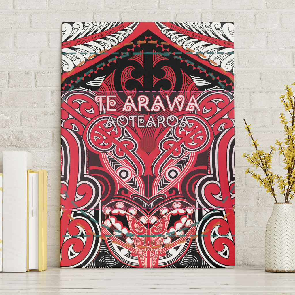 Aotearoa Iwi Te Arawa Canvas Wall Art Maori Kowhaiwhai Pattern
