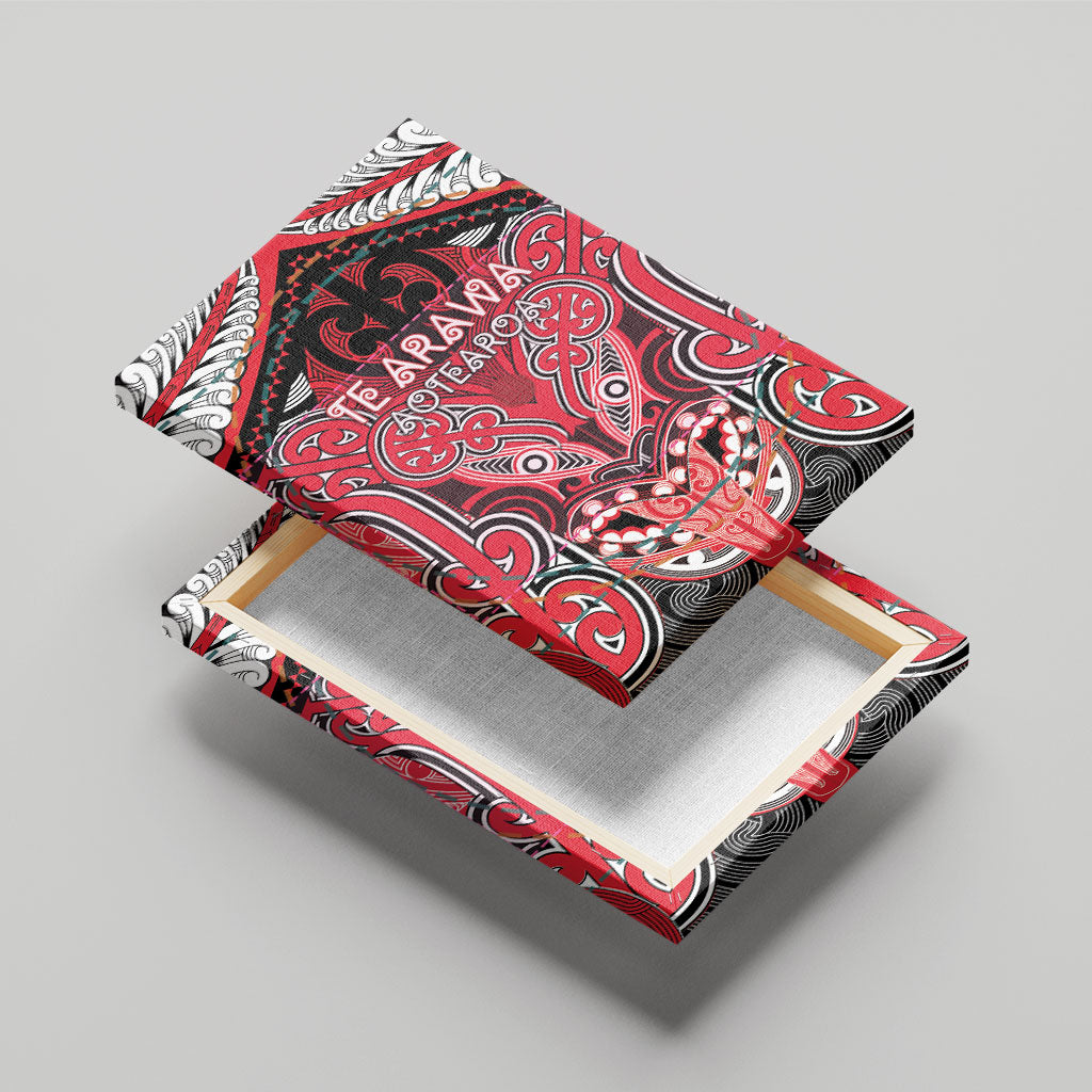 Aotearoa Iwi Te Arawa Canvas Wall Art Maori Kowhaiwhai Pattern