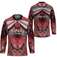 Aotearoa Iwi Te Arawa Personalised Hockey Jersey Maori Kowhaiwhai Pattern