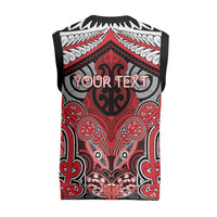 Aotearoa Iwi Te Arawa Personalised Christmas Knitted V-Neck Vest Maori Kowhaiwhai Pattern LT19 - Polynesian Pride