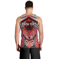 Aotearoa Iwi Te Arawa Personalised Men Tank Top Maori Kowhaiwhai Pattern
