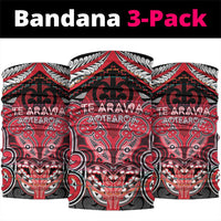 Aotearoa Iwi Te Arawa Neck Gaiter Maori Kowhaiwhai Pattern