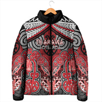 Aotearoa Iwi Te Arawa Personalised Padded Jacket Maori Kowhaiwhai Pattern