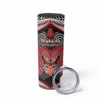 Aotearoa Iwi Te Arawa Personalised Skinny Tumbler Maori Kowhaiwhai Pattern