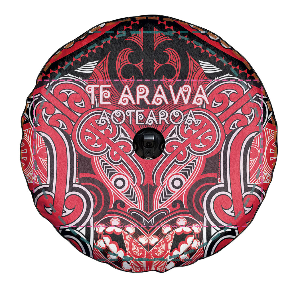 Aotearoa Iwi Te Arawa Spare Tire Cover Maori Kowhaiwhai Pattern