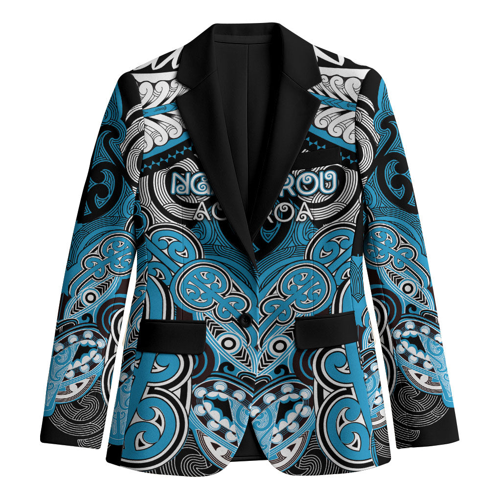 Aotearoa Iwi Ngati Porou Personalised Blazer Maori Kowhaiwhai Pattern