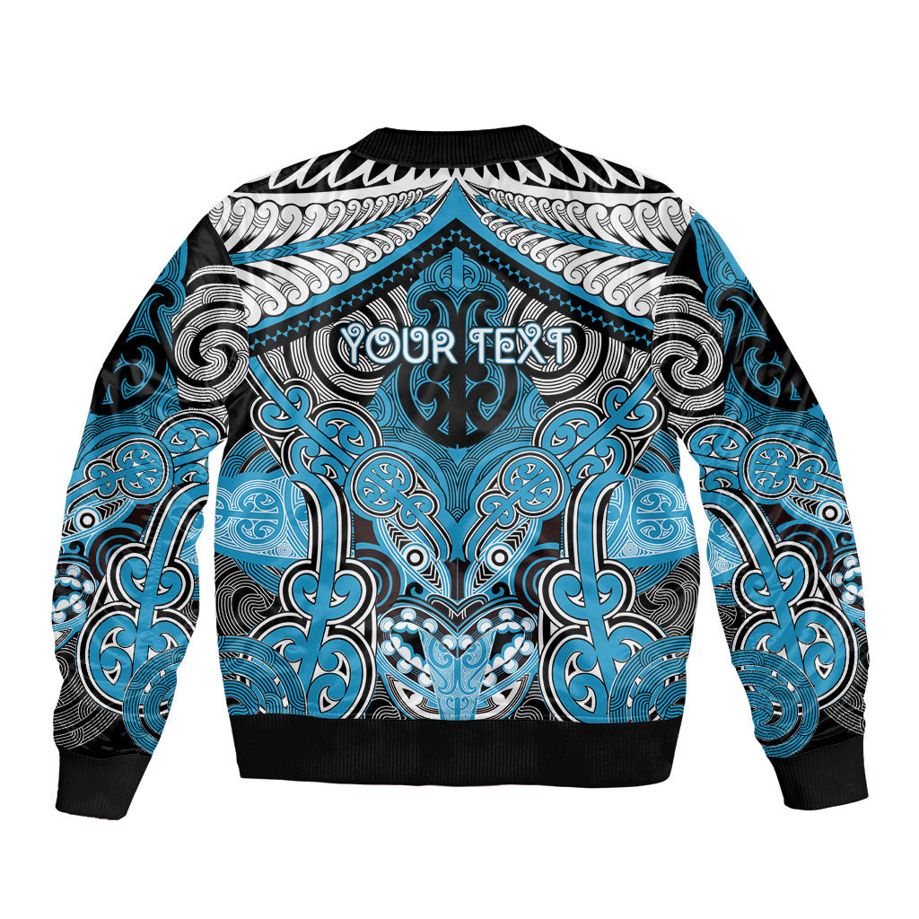 Aotearoa Iwi Ngati Porou Personalised Bomber Jacket Maori Kowhaiwhai Pattern