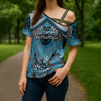 Aotearoa Iwi Ngati Porou Personalised Cross Shoulder Shirt Maori Kowhaiwhai Pattern
