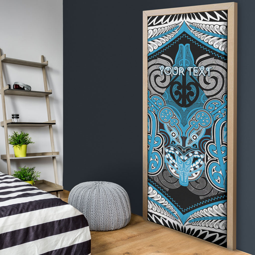 Aotearoa Iwi Ngati Porou Personalised Door Cover Maori Kowhaiwhai Pattern
