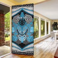 Aotearoa Iwi Ngati Porou Personalised Door Cover Maori Kowhaiwhai Pattern