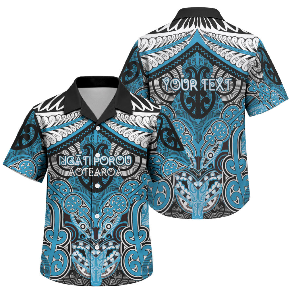 Aotearoa Iwi Ngati Porou Personalised Family Matching Tank Maxi Dress and Hawaiian Shirt Maori Kowhaiwhai Pattern