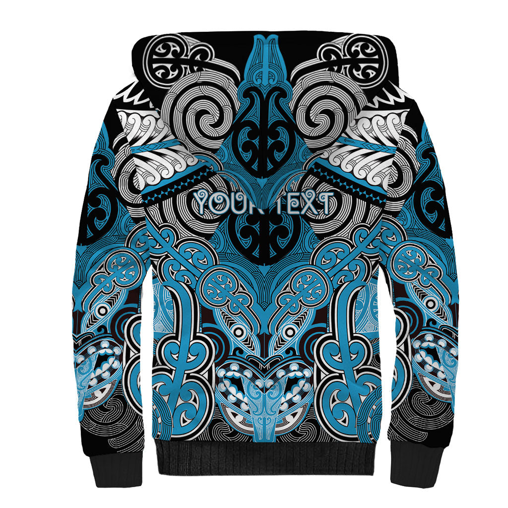 Aotearoa Iwi Ngati Porou Personalised Sherpa Hoodie Maori Kowhaiwhai Pattern