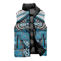 Aotearoa Iwi Ngati Porou Personalised Sleeveless Puffer Jacket Maori Kowhaiwhai Pattern