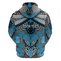 Aotearoa Iwi Ngati Porou Personalised Zip Hoodie Maori Kowhaiwhai Pattern