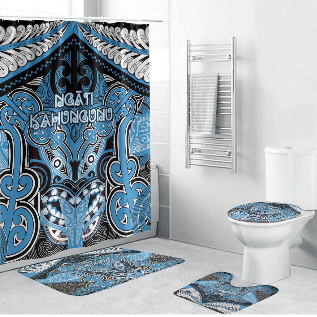 Aotearoa Iwi Ngati Kahungunu Bathroom Set Maori Kowhaiwhai Pattern