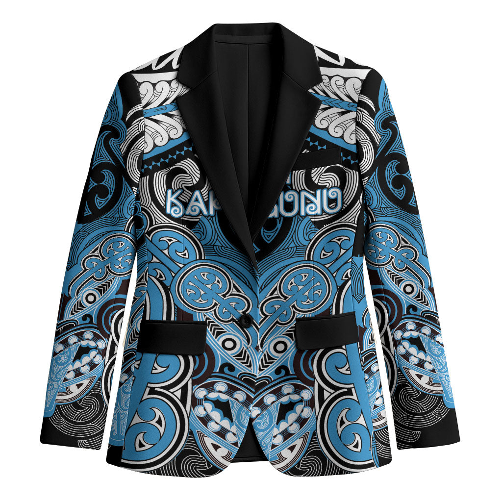 Aotearoa Iwi Ngati Kahungunu Personalised Blazer Maori Kowhaiwhai Pattern