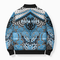 Aotearoa Iwi Ngati Kahungunu Personalised Bomber Puffer Jacket Maori Kowhaiwhai Pattern