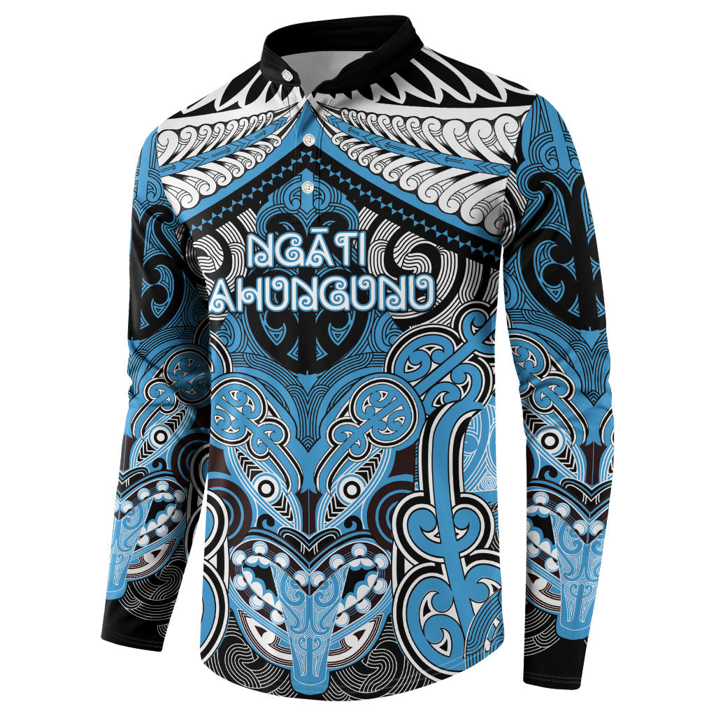 Aotearoa Iwi Ngati Kahungunu Personalised Button Sweatshirt Maori Kowhaiwhai Pattern