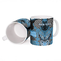 Aotearoa Iwi Ngati Kahungunu Personalised Ceramic Mug Maori Kowhaiwhai Pattern