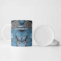 Aotearoa Iwi Ngati Kahungunu Personalised Ceramic Mug Maori Kowhaiwhai Pattern