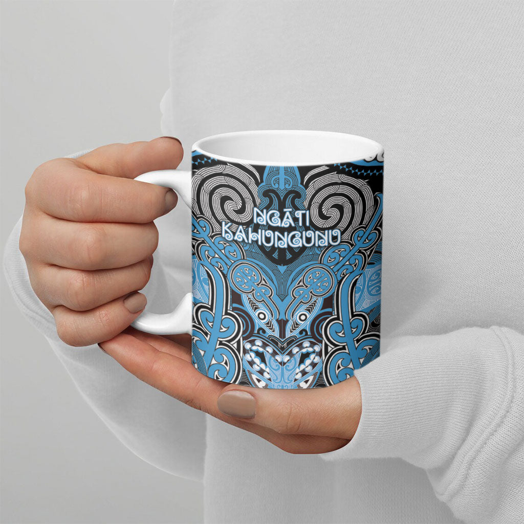 Aotearoa Iwi Ngati Kahungunu Personalised Ceramic Mug Maori Kowhaiwhai Pattern