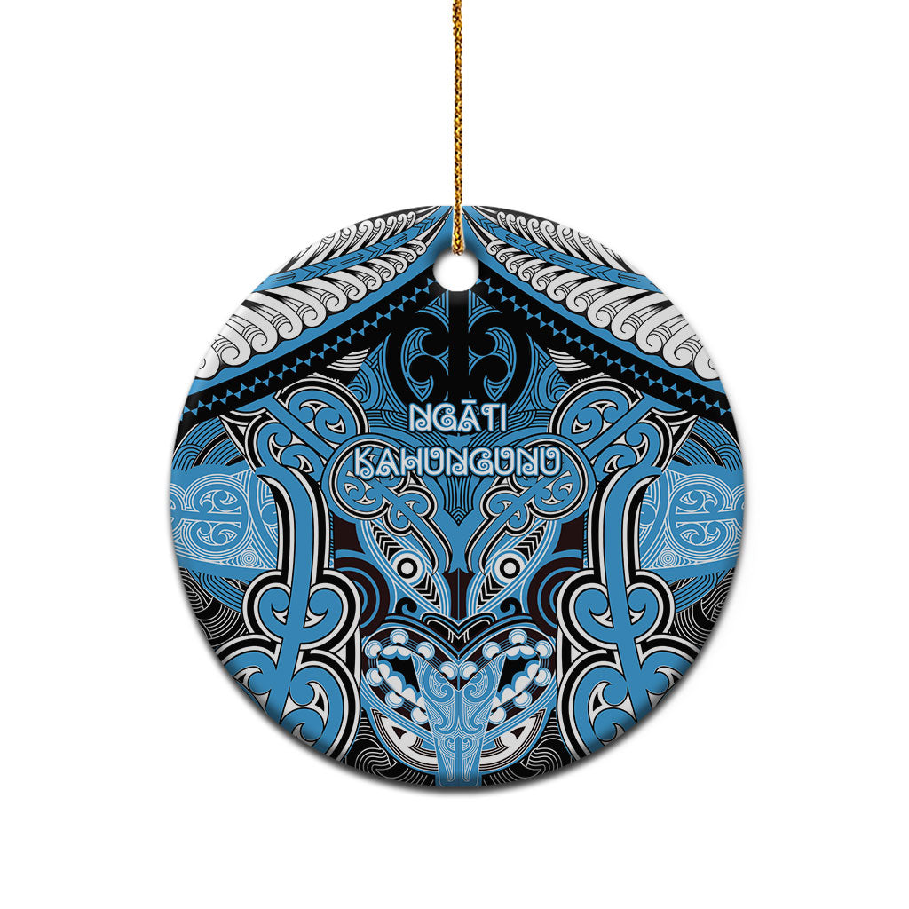 Aotearoa Iwi Ngati Kahungunu Personalised Ceramic Ornament Maori Kowhaiwhai Pattern